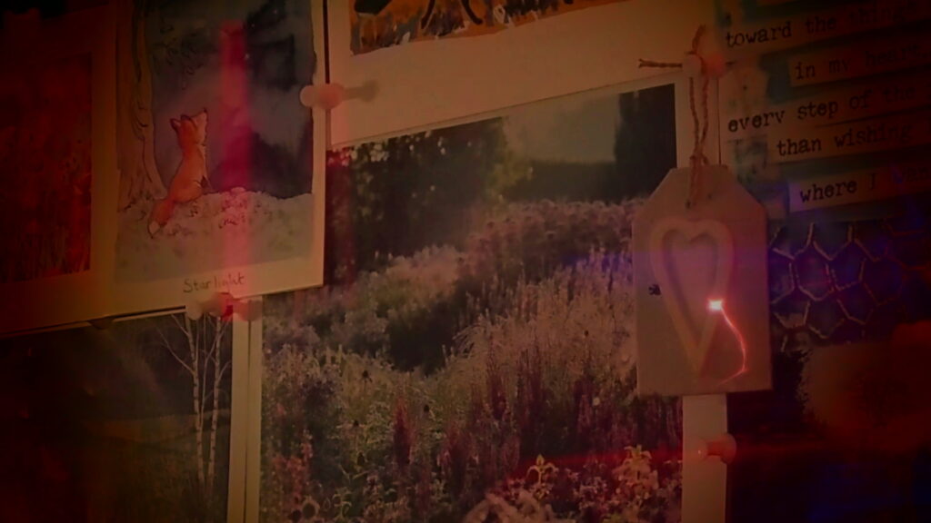 A heart shape with a flash of lightening touching it outlined in red.